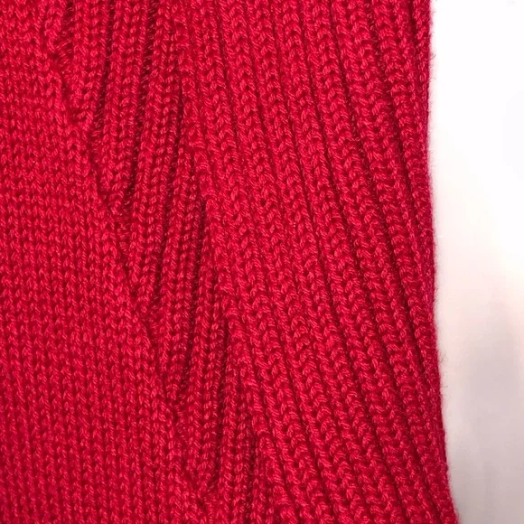 AUTHENTIC RALPH LAUREN CLASSIC RED BUTTON DOWN SWEATER SZ L - Picture 4 of 13